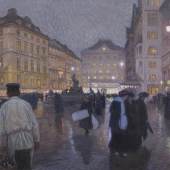 Ferdinand Kruis (Künstler), Der Neue Markt am Abend, 1914 | Foto: Birgit und Peter Kainz, Wien Museum