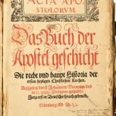 3 Titel in einem Buch mit Holzschnitten von Lucas Cranach und Nachschlagewerk | Zuschlag: 1.500 Euro 