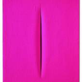 Lucio Fontana, Concetto Spaziale, Attesa, 1964/65, Dispersionsfarbe auf Leinwand, 46 x 38 cm, erzielter Preis € 552.000