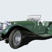 1938 S.S. 100 Jaguar 2 1/2 Litre, einer von 198 zweieinhalb Liter S.S. Jaguar 100, erzielter Preis 339.000