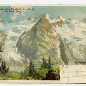 Gruss von der Bergfahrt in Tirol in Hamburg, Ansichtskarte, 1899, Inv.Nr. 1965/590/65 – © SHMH-Altonaer Museum