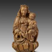  Hl. Maria mit dem Jesukind, Süddeutschland, um 1500, Lindenholz, Foto: Runge Kunsthandel