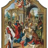 Pieter Coecke van Aelst (Aelst 1502 - 1550 Brüssel) Anbetung der Könige, 112 x 75 cm, erzielter Preis € 1.137.800