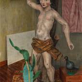 Rudolf Wacker (1893 - 1939) Stilleben mit St. Sebastian, 1927, Öl auf Holz, 95 x 61 cm, erzielter Preis € 369.300