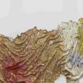 El Anatsui Gravity and Grace, 2010 aluminum and copper wire, 190 x 441 inches (482 x 1120cm) Collection of the Artist, Nsukka, Nigeria, Courtesy Jack Shainman Gallery, New York