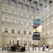 Blick in das Foyer Ι View into the Foyer © Stiftung Berliner Schloss – Humboldtforum / Architekt: Franco Stella mit FS HUF PG