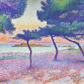 Henri-Edmond Cross, Der Strand von Saint-Clair, 1896, Privatbesitz