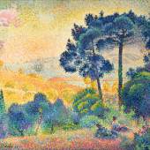 Henri-Edmond Cross, Landschaft der Provence, Landscape of Provence, 1898, Wallraf-Richartz-Museum & Fondation Corboud, Köln © Rheinisches Bildarchiv