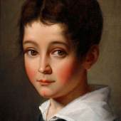 Léopolod Robert, Kinderbildnis, 1837, Öl auf Leinwand, 32 x 24 cm, Kunstmuseum Luzern, Leihgabe aus Privatbesitz