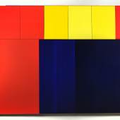 Imi Knoebel, Ich Nicht XI, 2006, Acryl auf Aluminium und Acryl auf Papier, 317,5 x 373 x 8,4 cm, Schätzwert € 200.000 – 250.000, Auktion 23. Juni 2021 