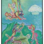  Maria Lassnig (1919-2014) Wilde Tiere sind gefährdet, 1980, Öl auf Leinwand, 306 x 200 cm, Schätzwert € 600.000 - 800.000 