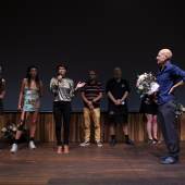 ImPulsTanz – Young Choreograhers’ Award 2021  Marie Ursin, Tamara Alegre, Christine Standfest, Arash T. Riahi, Frédéric Gies und Chris Haring © yako.one