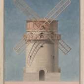 Jean-Baptiste Lepère (1761 - 1844)
Entwürfe für Windmühlen in Ägypten
Feder in schwarz über Bleistift, aquarelliert
46,0 x 33,4 cm (Motiv)
Köln, Wallraf-Richartz-Museum & Fondation Corboud
