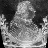  Los 14* A fine Potsdam engraved Royal goblet with a portrait of Frederick William I of Prussia, by Gottfried Spiller, circa 1714-18 €19,000 - 25,000
