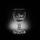  Los 57* A North Bohemian (Harrachsdorf) engraved goblet by Dominik Biemann, Franzensbad, circa 1830-35 €23,000 - 28,000