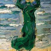 Frau im Wind am Meer, 1907 Franz Marc Museum, Kochel am See Leihgabe der Bayerischen Staatsgemäldesammlungen, München