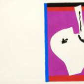 Henri Matisse, Jazz, 1947 No 13 – Le lanceur des couteaux Edition mit Farbdrucken nach Collagen und Scherenschnitten sowie einem Text von Henri Matisse Franz Marc Museum, Kochel a. See Stiftung Etta und Otto Stangl © Succession H. Matisse / VG Bild-Kunst, Bonn 2014