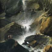 Der Obere Staubbachfall im Lauterbrunnental, 1774-1777 Öl auf Leinwand 81 x 53,5 cm
Privatbesitz, Italien Foto: Paolo Bonassi 