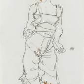 Egon Schiele | Frau in Unterwäsche und Strümpfen (Wally Neuzil) | 1913 