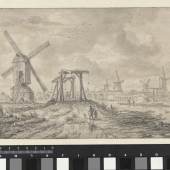 View of the Amstel Bridge (Hogesluis), Amsterdam, Jacob van Ruisdael, c. 1663 John and Marine van Vlissingen Art Foundation