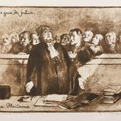 Lot-Nr: 32 Daumier, Honoré (1808 - 1879) Titel: La Plaidoirie aus der Serie Les gens de justice Schätzpreis: 800,- Euro Rufpreis: 50,- Euro