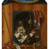 Franciscus Gysbrechts (1649 – um 1677)  Trompe-l'oeil eines Vanitas-Stilllebens | Öl auf Leinwand | 143 x 99cm Taxe: 18.000 – 25.000 €