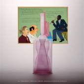 Les Amis Mieke Groot, Richard Meitner und Malainy Sow (Mallos), 2001; Glas, geblasen; Hinterglasmalerei