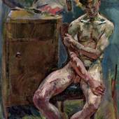 ANTON KOLIG, Sitzender Jüngling ("Am Morgen") | 1919 © Leopold Museum, 