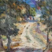 Weg in der Provence, 1982, Öl auf Leinwand, 54,8 x 45,9 cm