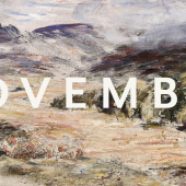 Banner: William McTaggart RSA RSW, Glenramskill, 1908, Oil on canvas, 38 3/4 x 58 inches. Courtesy of The Fine Art Society