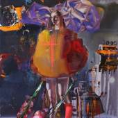 Crusader, 2015, Öl und Acryl auf Leinwand, 200 x 150 cm