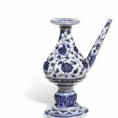 Blue and White Ritual Holy Water Vessel
