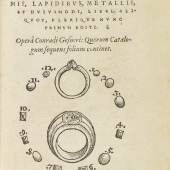 Conrad Gesner – De omni rerum fossilium genere. Zürich 1565-66 Aufruf: € 16.000 Erlös: € 43.000*
