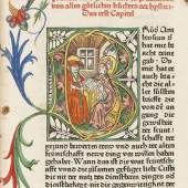 € 144.000* Aufruf: € 100.000 Nr. 11: Dritte deutsche Bibel. Augsburg um 1474