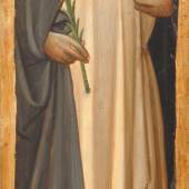 Scolaio di Giovanni (gen. Maestro di Borgo alla Collina) Sankt Dominikus. Schätzpreis: CHF 60‘000