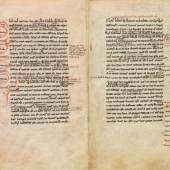  2 Aristoteles Logica vetus, Pergamenthandschrift, um 1250. Schätzung: € 60.000 Ergebnis: € 90.000 