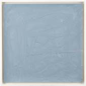 GERHARD RICHTER  (1932) ‚Triologie – Vermalungen Grau‘, Öl auf weißem Kunststoffpapier, mit Fingern vermalt, jeweils 39,5 x 39,5 cm
