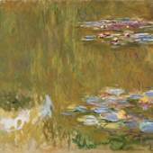 Claude Monet, Seerosenteich, um 1917-19 (Detail) , ALBERTINA Wien - Sammlung Batliner