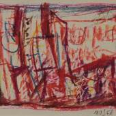 Wilfrid Moser En ville (R), 1965 Oelkreide auf Papier, 21 x 25,5 cm Ref. STWM/4359 