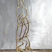 Ludwig Stocker  Schattenlinien, 1991/2014  Bronze, Marmor 102 cm hoch Ref. 506
