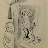 Niklaus Stoecklin  Ohne Titel, 1925  Bleistift, Tusche auf Papier Blatt, 28 x 23 cm Ref. 1/OW