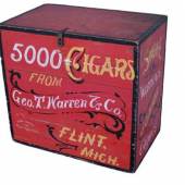 5000 Cigars Geo T. Warren & Company, late 19th c American Garage, Los Angeles CA 
