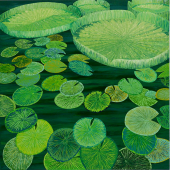 50 shades of green Natalya Vasilyeva | Stand: Z 36 "Oil on Canvas, Palette Knife" Art Style: Contemporary