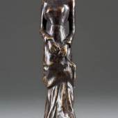 PAUL GAUGUIN (1848-1903), 'La petite Parisienne', Bronze, braun patiniert. H. 27 cm. Limit 3.000,- €