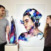Ausstellung in der Glaswelt: Die KünstlerInnen Peter Kuchler III und Sabrina di Castello © Julia Hall