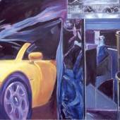 Jacques Monory, Speciale n°74, 2011, Oil on canvas, 100x200cm