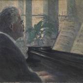Schiele-Frühwerk Leopold Czihaczek am Klavier von 1907