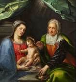 Gortzius Geldorf (1553 - 1618)  Heilige Anna Selbdritt | Öl auf Holz | 129x122,5cm Ergebnis: 19.337 Euro