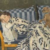 EUGEN SPIRO, Dame mit Hund (Tilla Durieux), 1905 © Privatsammlung, Foto: Leopold Museum, Wien © Bildrecht, Wien 2022