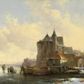 Louis Smeets "Holländische Winterlandschaft" (Kunsthandel Rückeshäuser, Mainz)